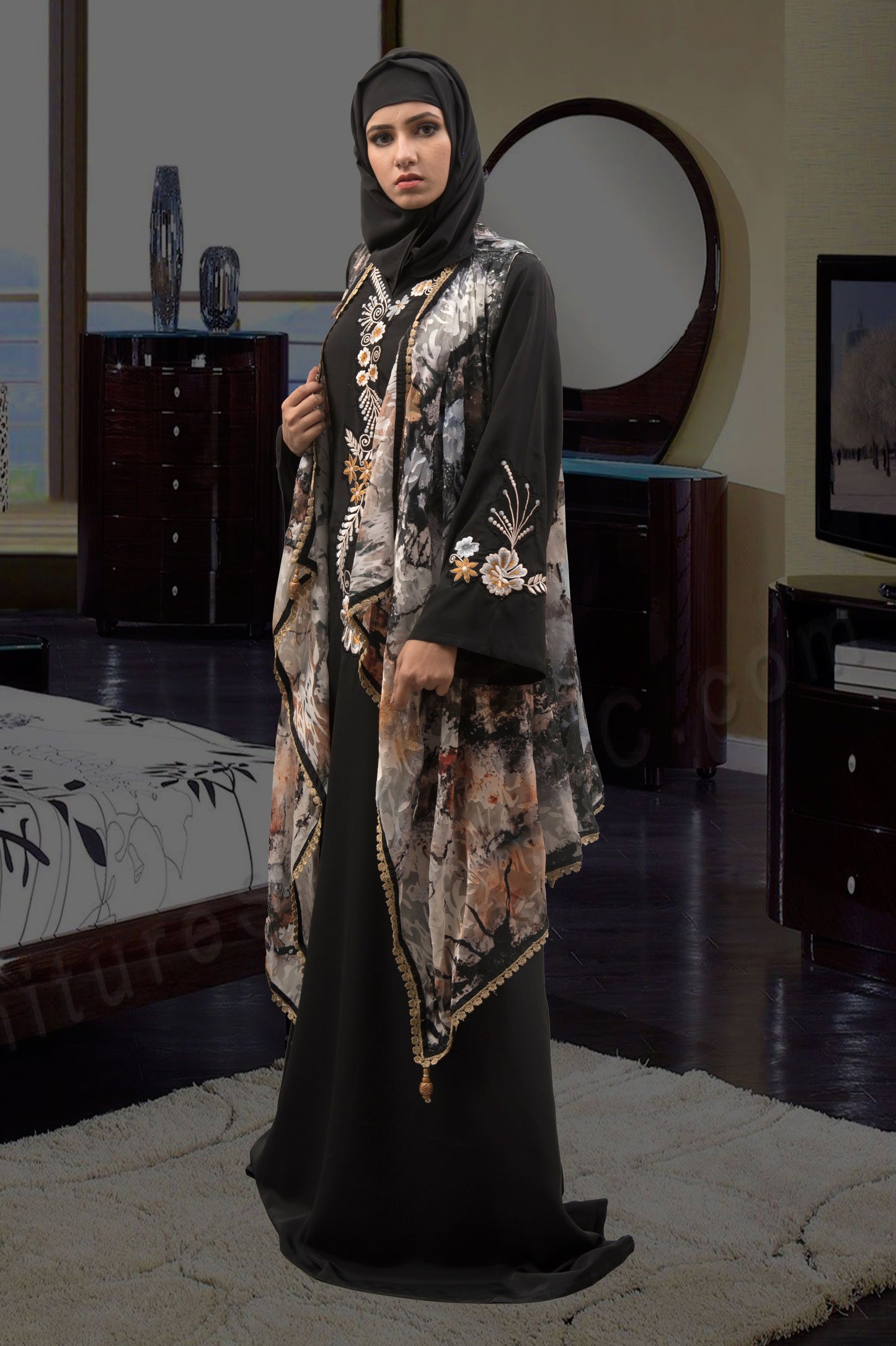 Black Color Islamic Abaya