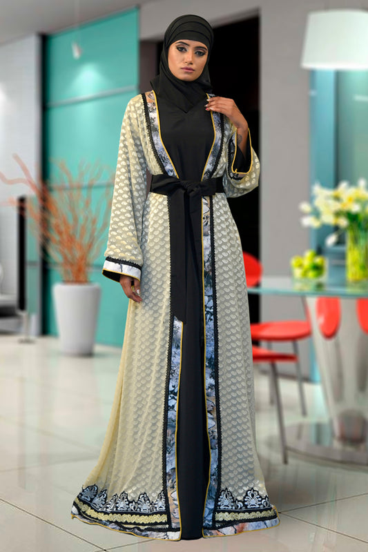 Biskit Color Abaya Caftan