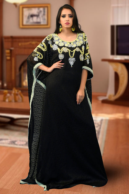 Black Color Takchita Kaftan