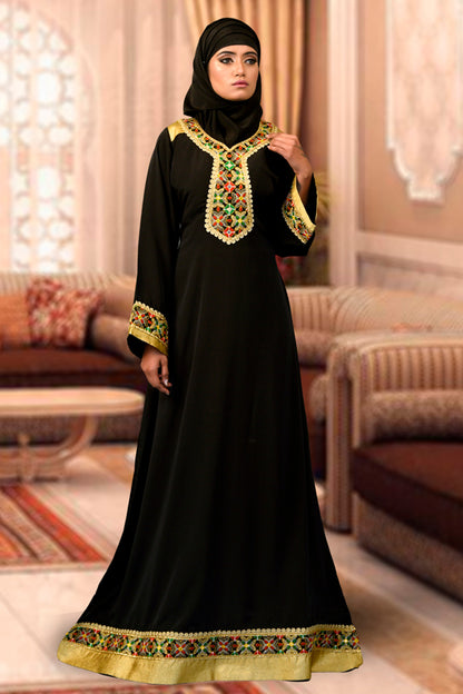 Black Color Maxi Abaya