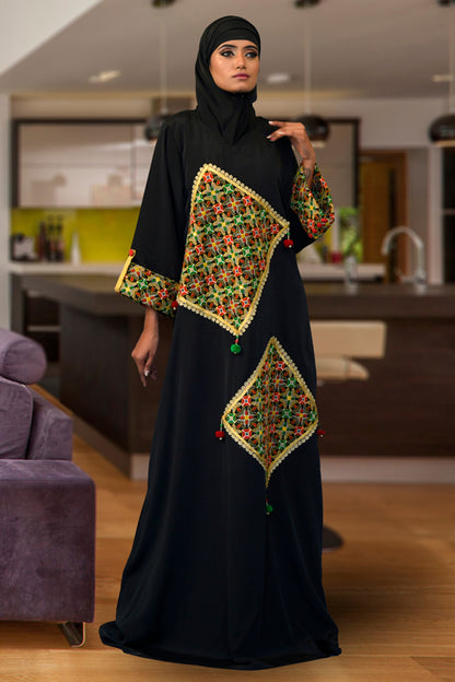 Black Color Evening Caftan