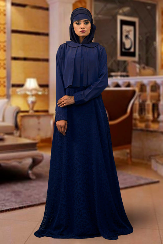 Dark Blue Muslim Formal Abaya