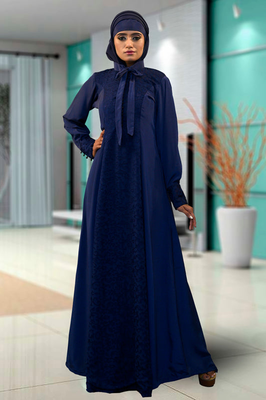 Dark Blue Color Abaya Kaftan