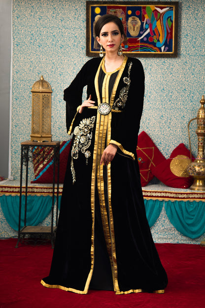 Black Color Morrocon Kaftan