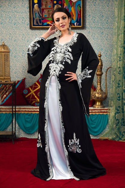 Black Color Kaftan For Women Dress