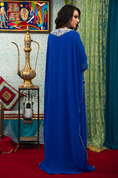 Blue Color Designer Kaftan