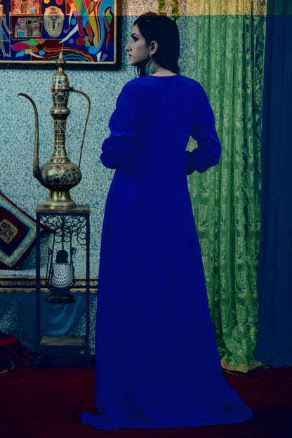 Blue Color Abaya Kaftan