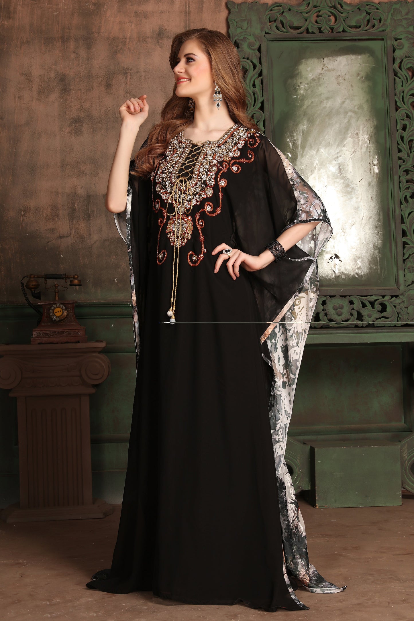 Black color African Kaftan