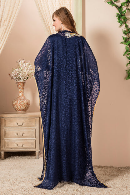 Blue Color Kaftan Designer