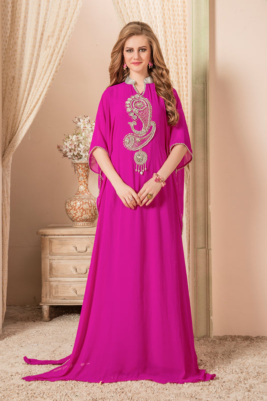Pink Color Kaftan Dress