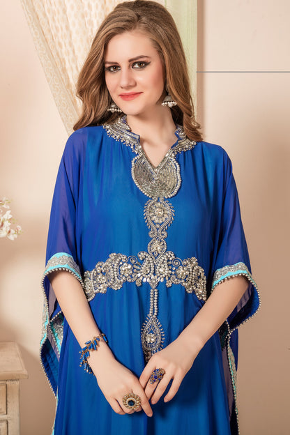 Blue Color Israeli Kaftan