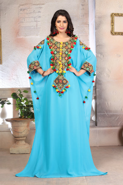 Designer Kaftan Long Maxi Dress