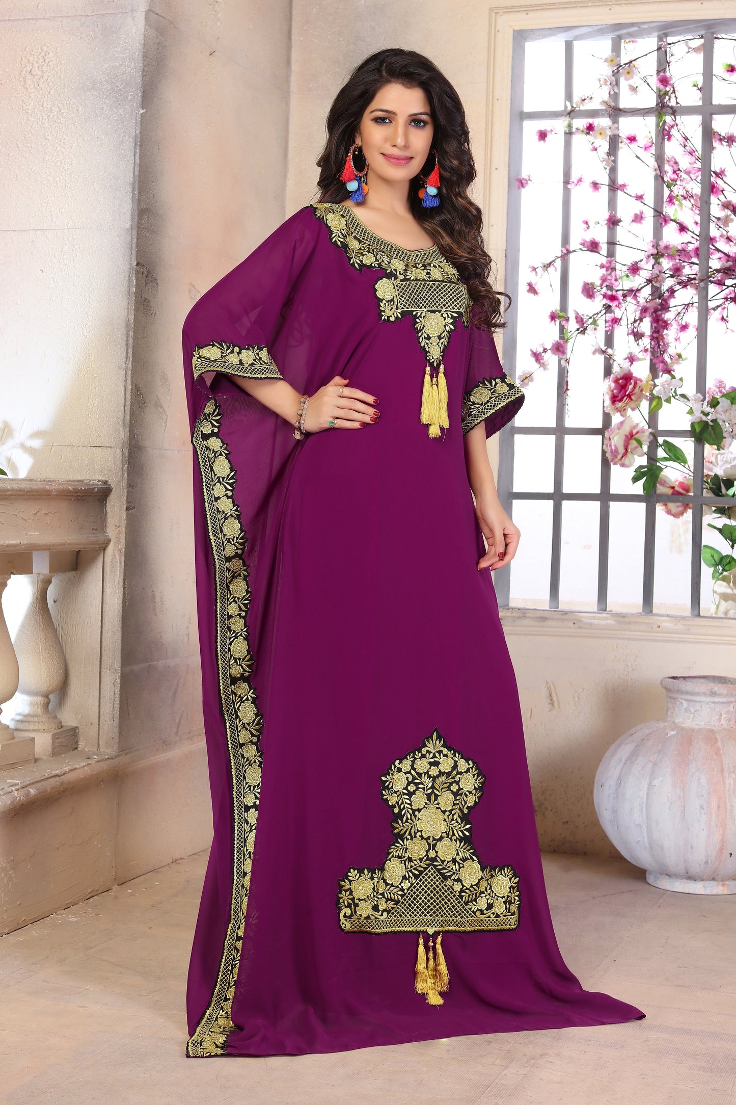 Woman Georgette Modest Islamic Caftan